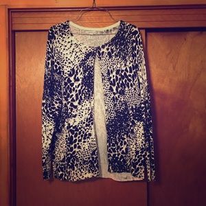 Black and White Cardigan